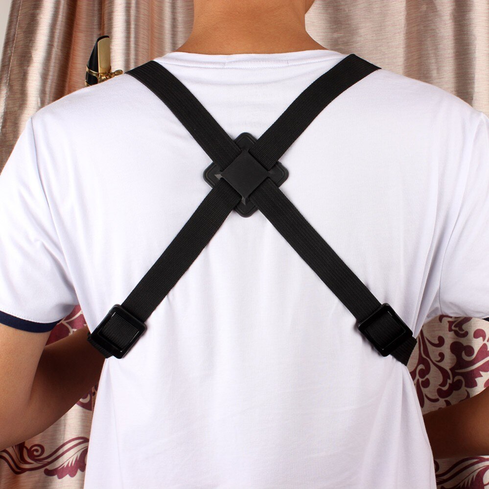 Altsaxofoon Borstband Verstelbare Tenor Sopraan Saxofoon Sax Harness Borst Schouderriem Duurzaam