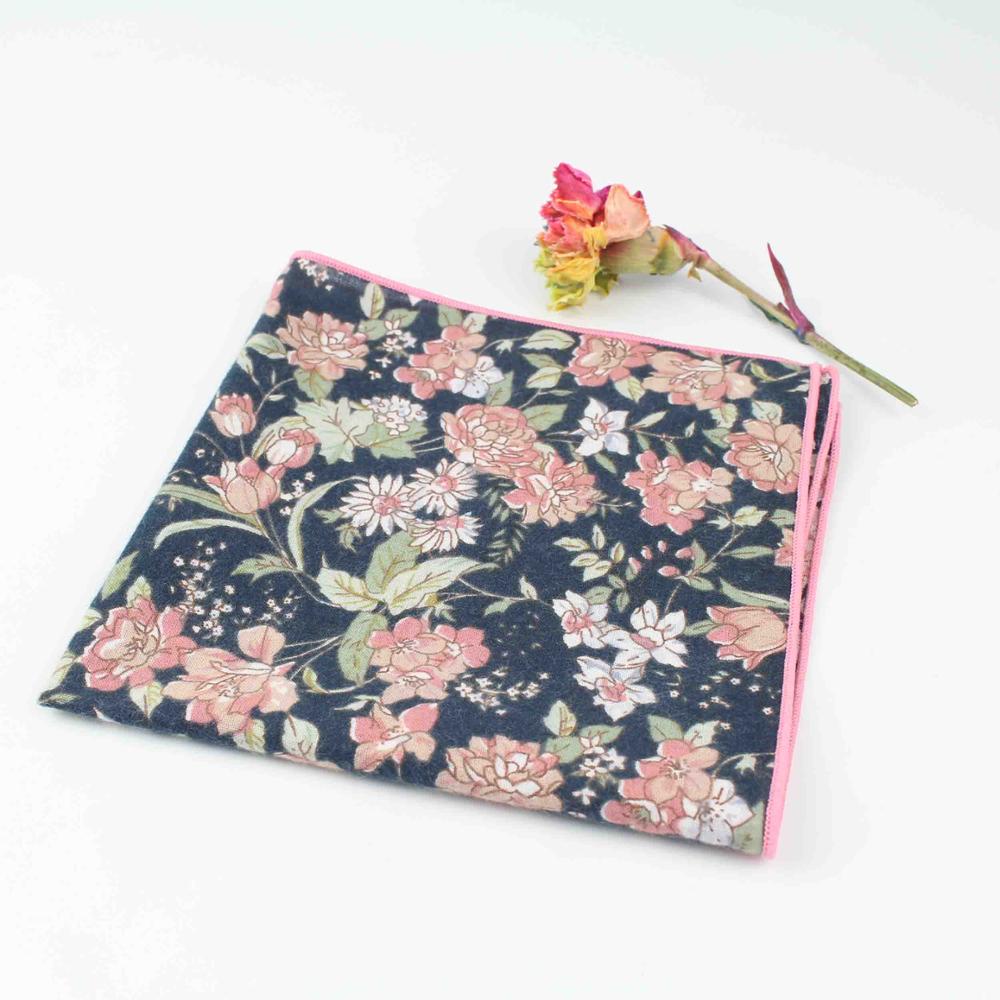 27cm schick Blumen- Gedruckt rege Weiche Taschentuch 100% Baumwolle Frauen &Ampere; Männer Taschentuch Hochzeit Tasche Platz Erwachsenen Zubehör: 4