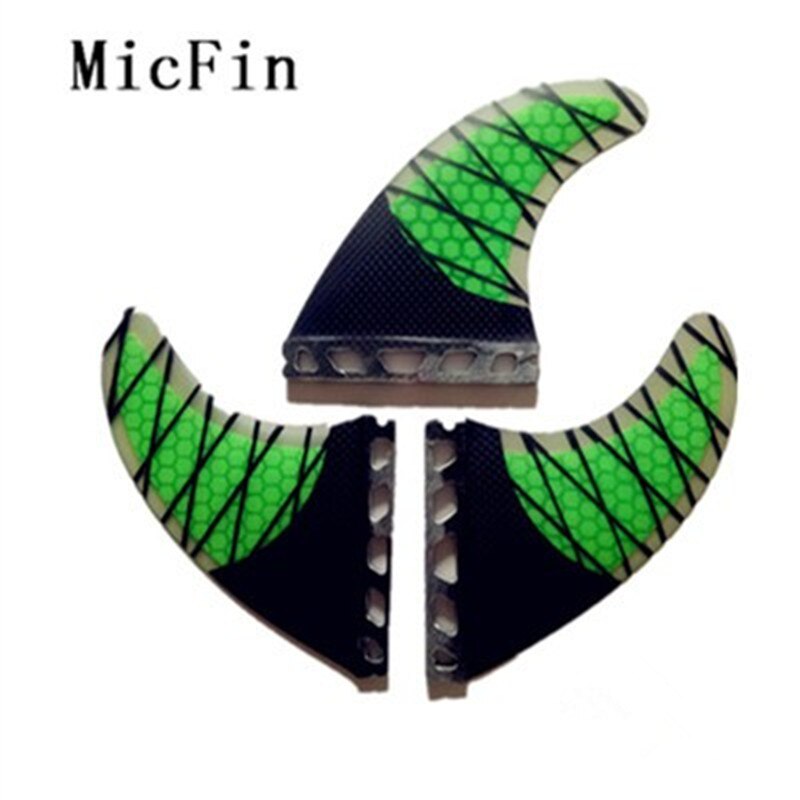 Micfin surfplank toekomst basis met glasvezel surfen vinnen surfen fin pranchas de surf quilhas toekomst fin: green