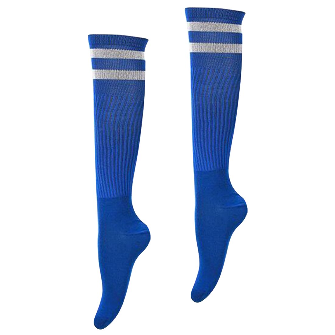 1 Pair Adult Striped Thicken Soccer Baseball Football Socks Over Knee Ankle Sports Long Cotton Socks for girl Women: 4