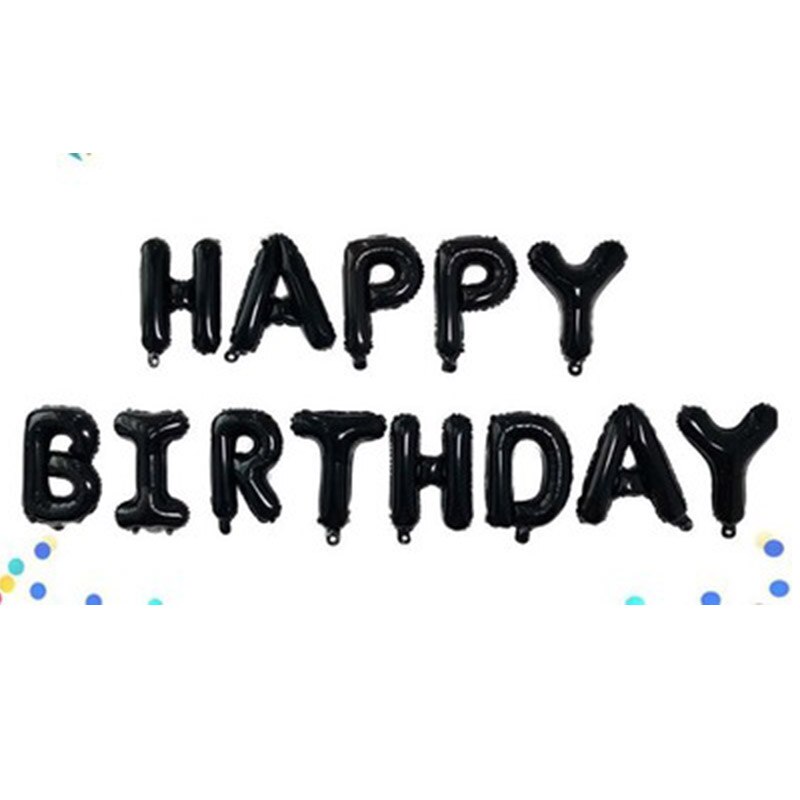 13 stuks happy birthday ballonnen folie letter ballon verjaardagsfeestje decoraties kinderen volwassen verjaardag ballonnen alfabet ballonnen set: Muntgroen