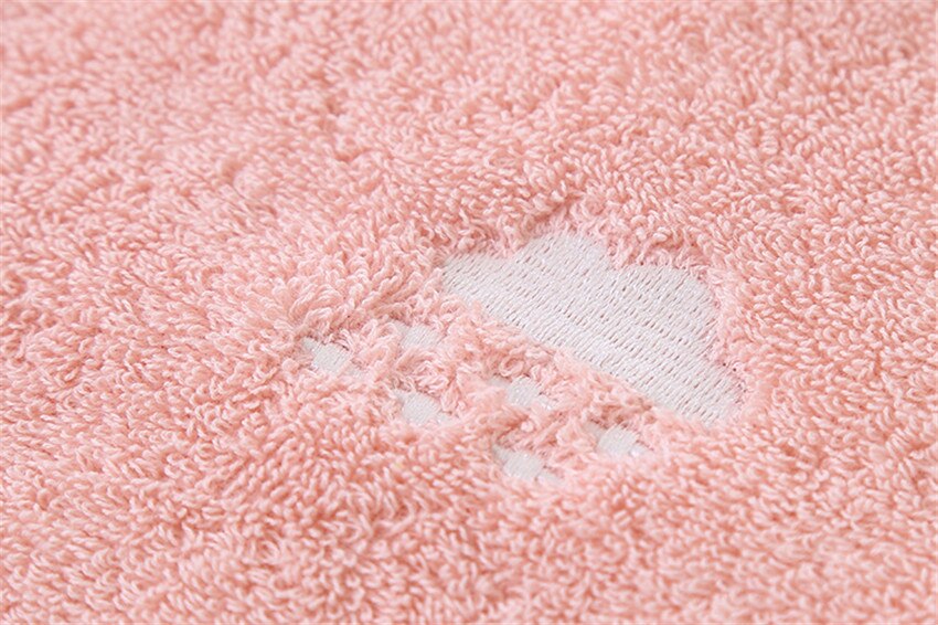 ZHUO MO Luxe Effen kleur geborduurde Handdoek set roze vs blauw 1 pc Badhanddoek badkamer en 2 stuks gezicht handdoeken voor Volwassenen