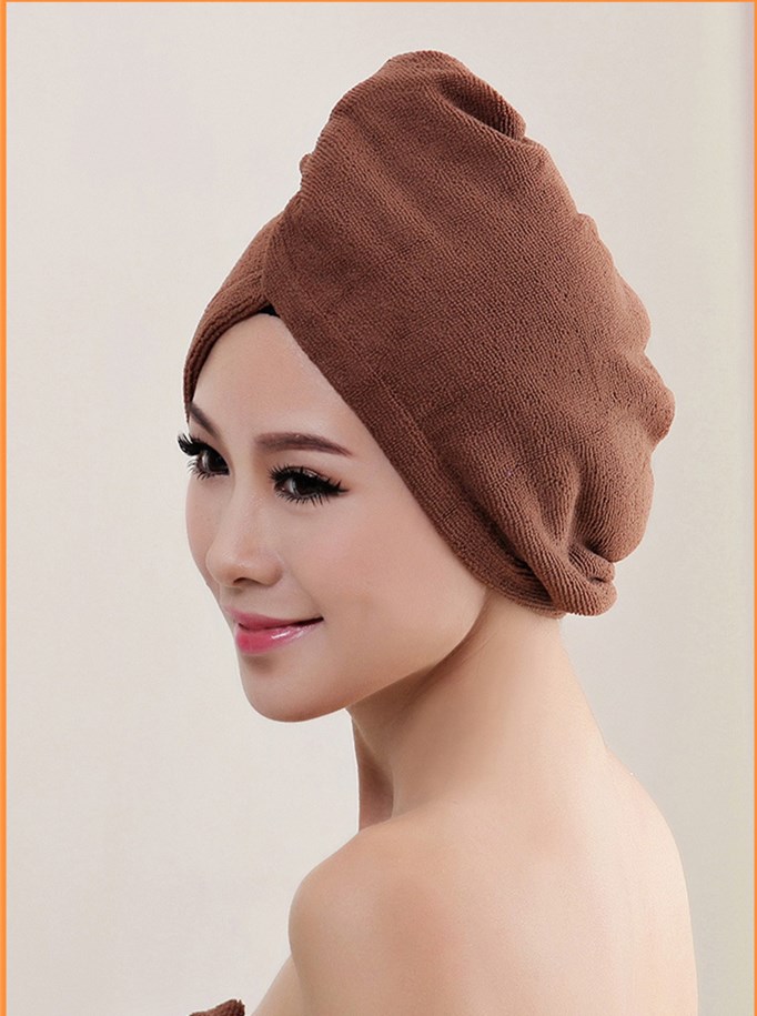 Wontive mikrofiber efter brusebad hår tørring wrap kvinders piger damehåndklæde hurtigtørrende hår hat kasket turban hoved wrap badeværktøj