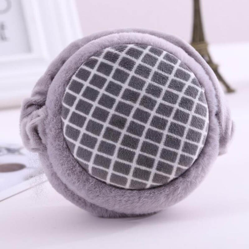 Calymel Folding Hamburger Earmuffs Lady's Ear Warmer Winter Anti Freezing Plush Ear Protectors Earlap