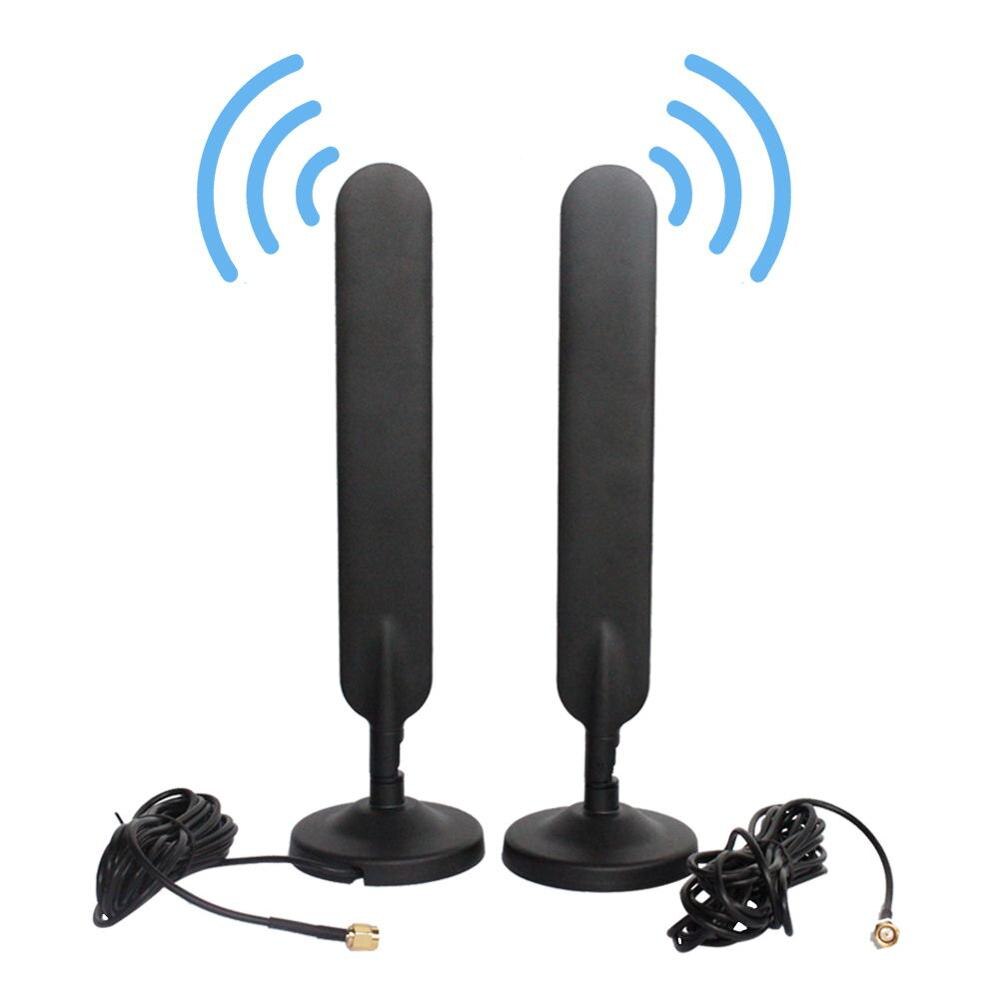 3g/4g/ lte universele breedband 10 dbi omni-directionele paddle-antenne + magnetische basis ( (2 stuks)