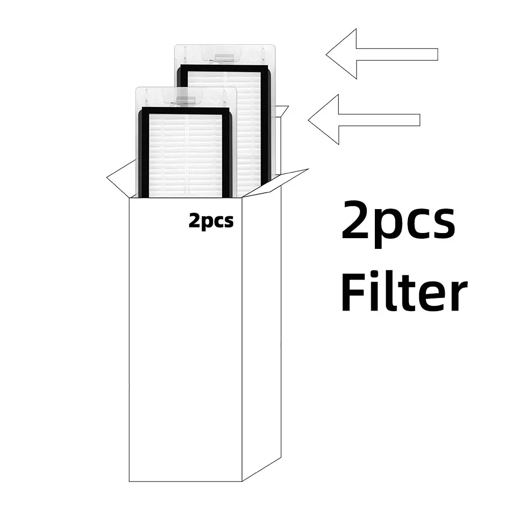 Piezas de repuesto para Robot aspirador Xiaomi X10, accesorios, Cepillo Lateral principal, filtro Hepa, paño de mopa, bolsa para polvo