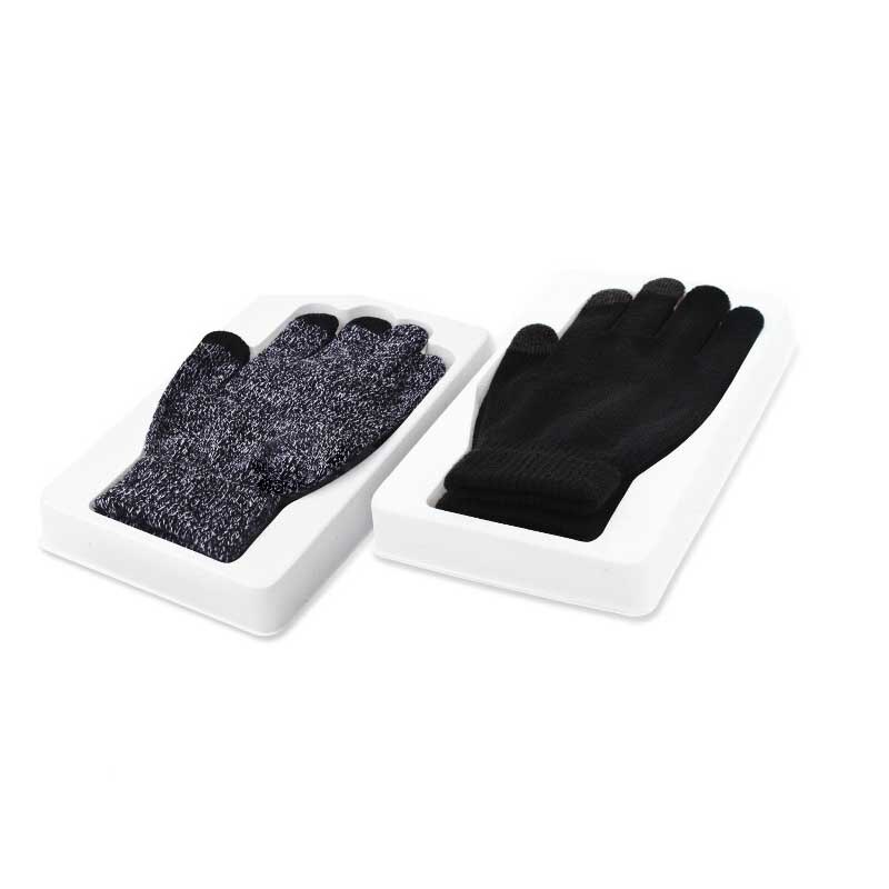 Winter Fleece Fiets Handschoenen Volledige Vinger Touchscreen Breien Handschoenen Voor Mannen Vrouwen Warm Mitten Sport Anti-Slip lange Handschoenen