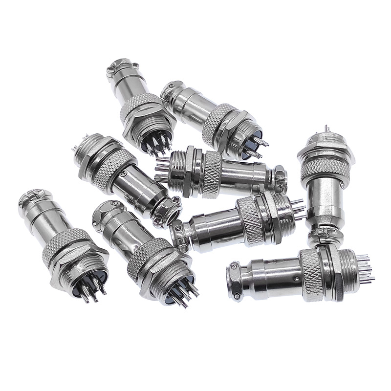 GX16*10PCS Cable Connector 5/8" 2Pin3pin4pin 5pin6pin7pin8pin9pin10pin Male Plug Female Socket Connectors