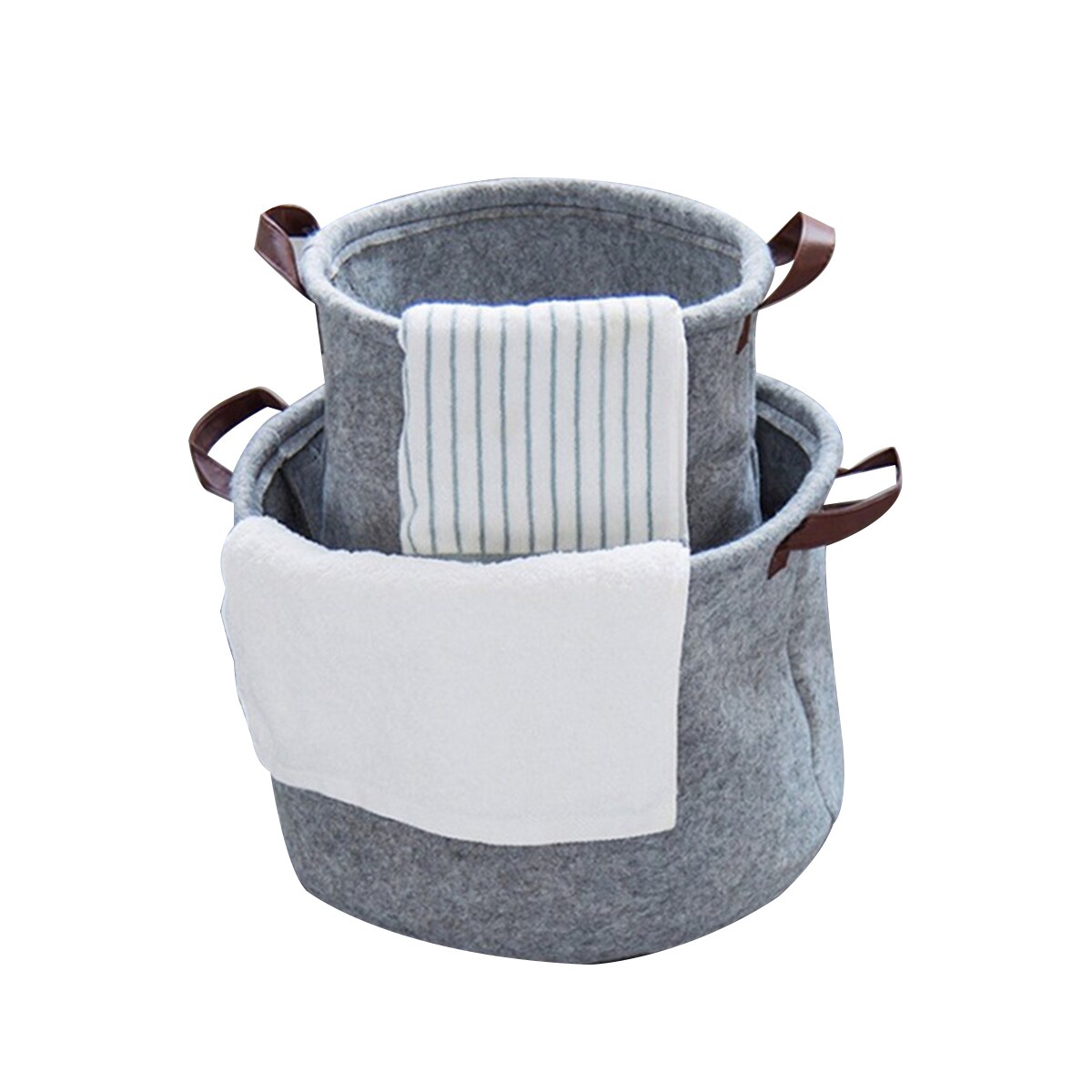 Home Laundry Dirty Clothes Storage Basket Household Hamper with Handle