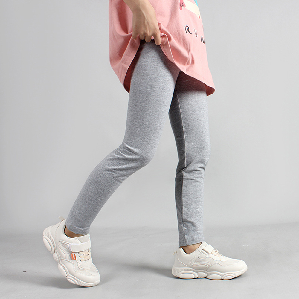 Patpat Zomer Lente En Herfst Modieuze Solid Leggings Broek Voor Meisjes Grote Kinderkleding Kinderen Meisje Bodems