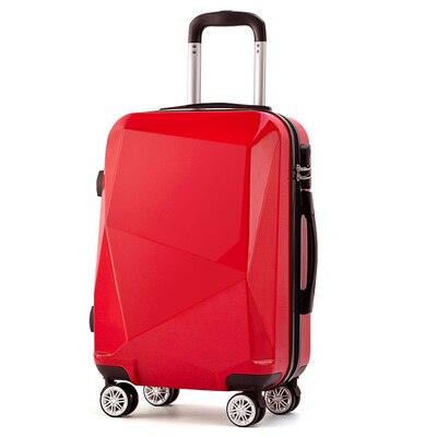 Chechole pour , valise à valise femmes miroirs, Spinner de voyage en trois dimensions, 20 "22" 24 "26": Red / 20 "