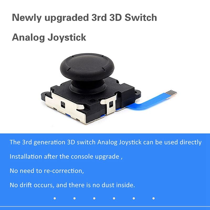 Peça de substituição para nintendo switch, acessório de reparo para joystick analógico 3d de controle ns