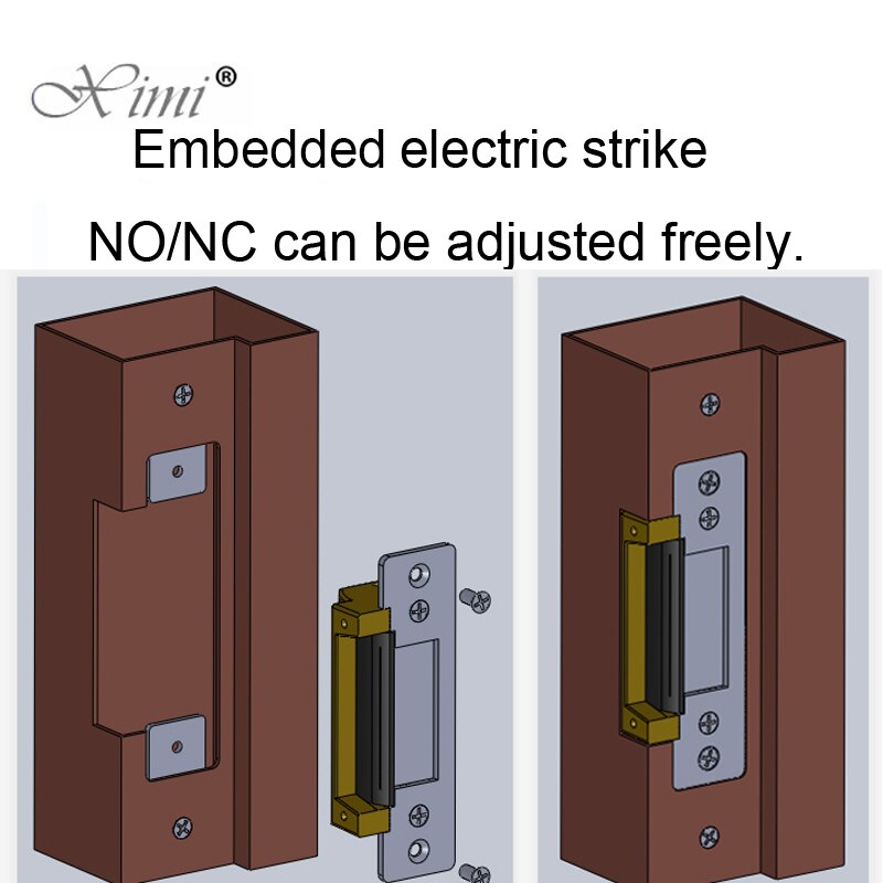 DC12V Electric Door Lock ANSI Standard Heavy Duty 1000KG Holding Force Fail Safe Fail Secure Adjustable Electric Strike Lock