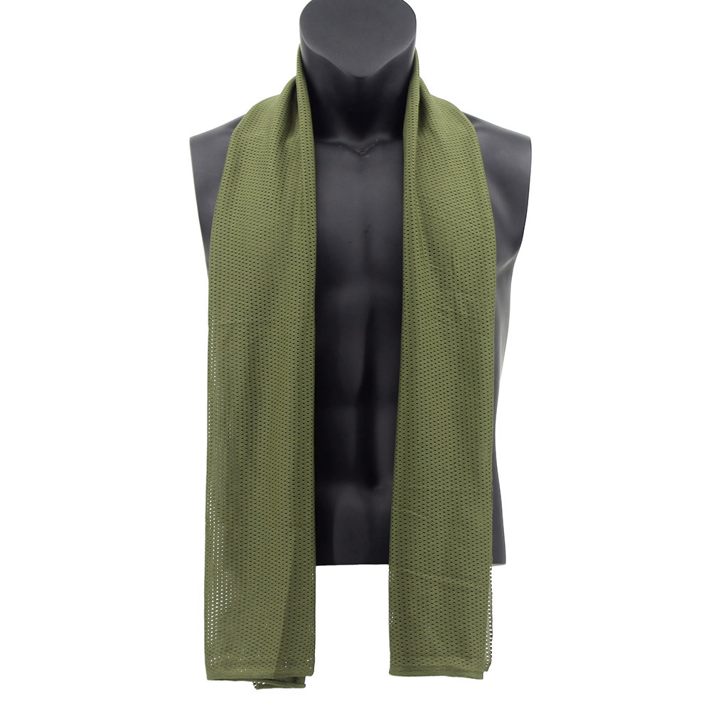 Jagd Gittergewebe Atmungsaktive Schal 165*48 cm Taktische Bandana Spezielle Bedienungen Tarnung Gesicht Handtuch Gewehr Tarnung Netz: Gold
