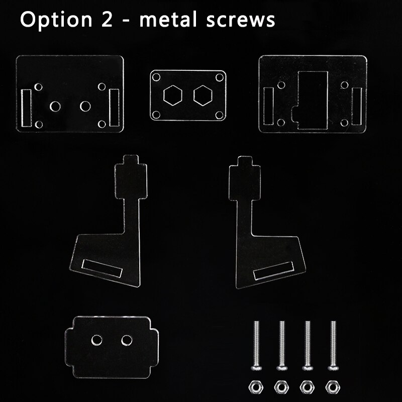 Raspberry Pi 4 5MP Camera Holder Acrylic Support Transparent Bracket Case Box for V2 Official Camera ( not include Camera): Metal Screws