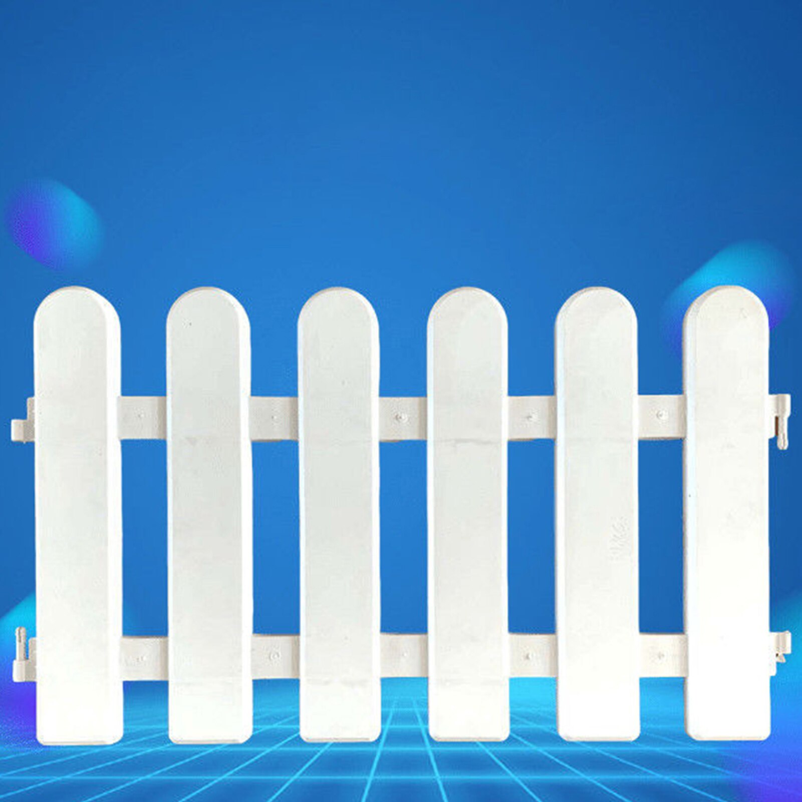 White Protective Fence PVC Garden Fence DIY Detachable Spliced Picket Modern Terrace Yard Decoration Weatherproof Outdoor Fence