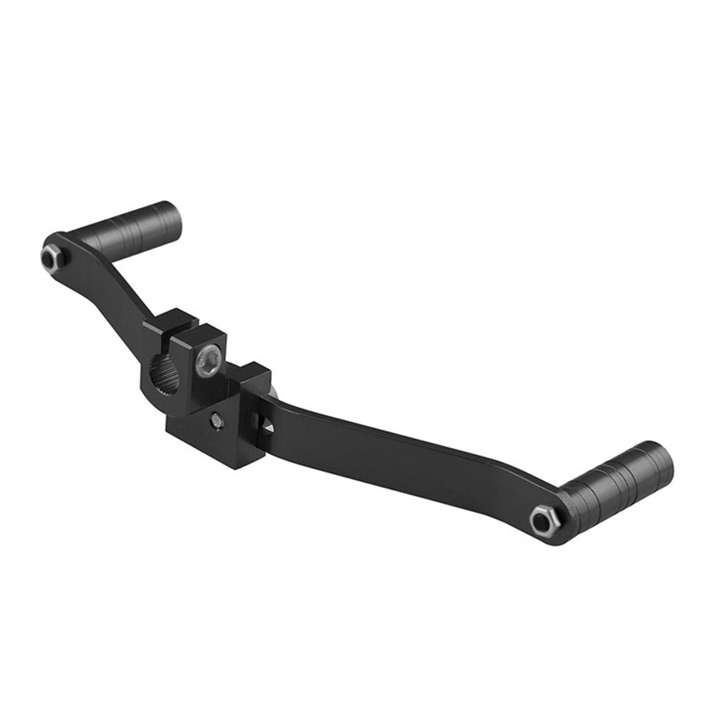 Motorcycle Gear Shift Lever Modified Universal Shift Lever Weld All Aluminum Alloy Double Head Car Styling: Black
