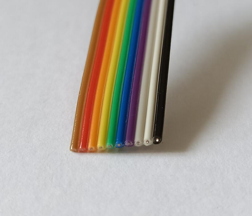 Cable plano de cinta paralela, color dupont, 1,27 MM, 10/14/16/20/26/34/40/50 pines, 5M/1 lote