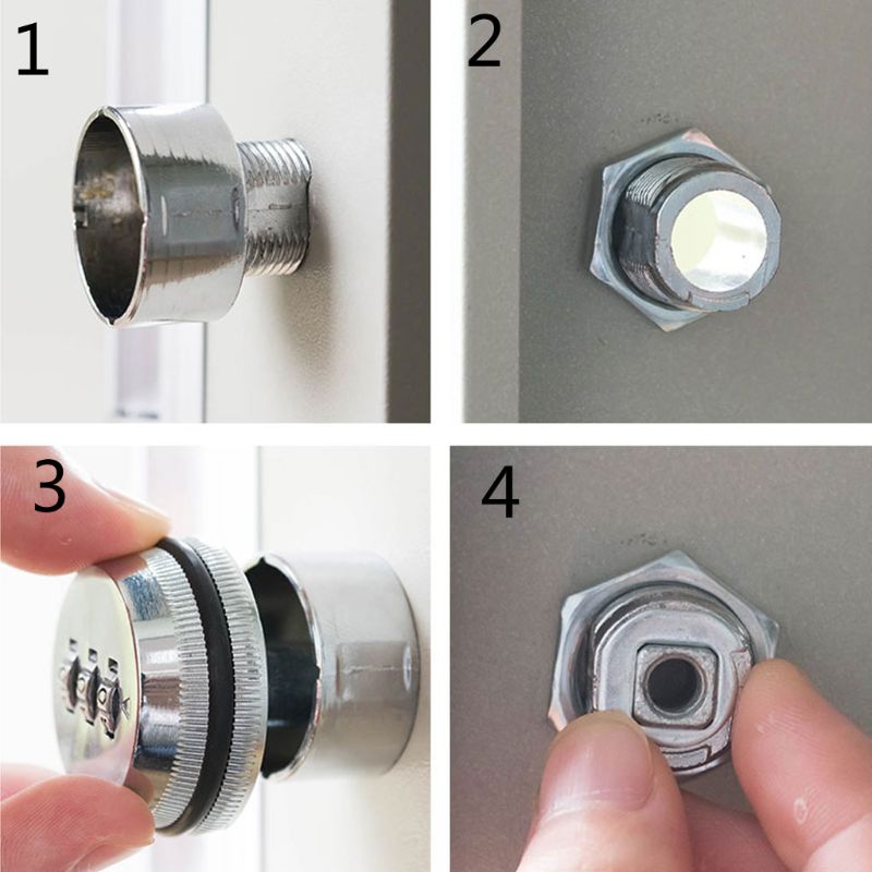 Candado de combinación de 3 dígitos para buzón, cerradura de leva con lengüeta giratoria de 7/8 &quot;para cajón de armario, M89B