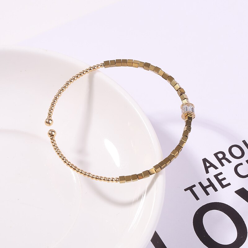 Classic Eenvoudige Koperen Kraal Sieraden Armbanden Koreaanse Mode Accessoires Gothic Meisje Ongebruikelijke Armbanden Voor Vrouw
