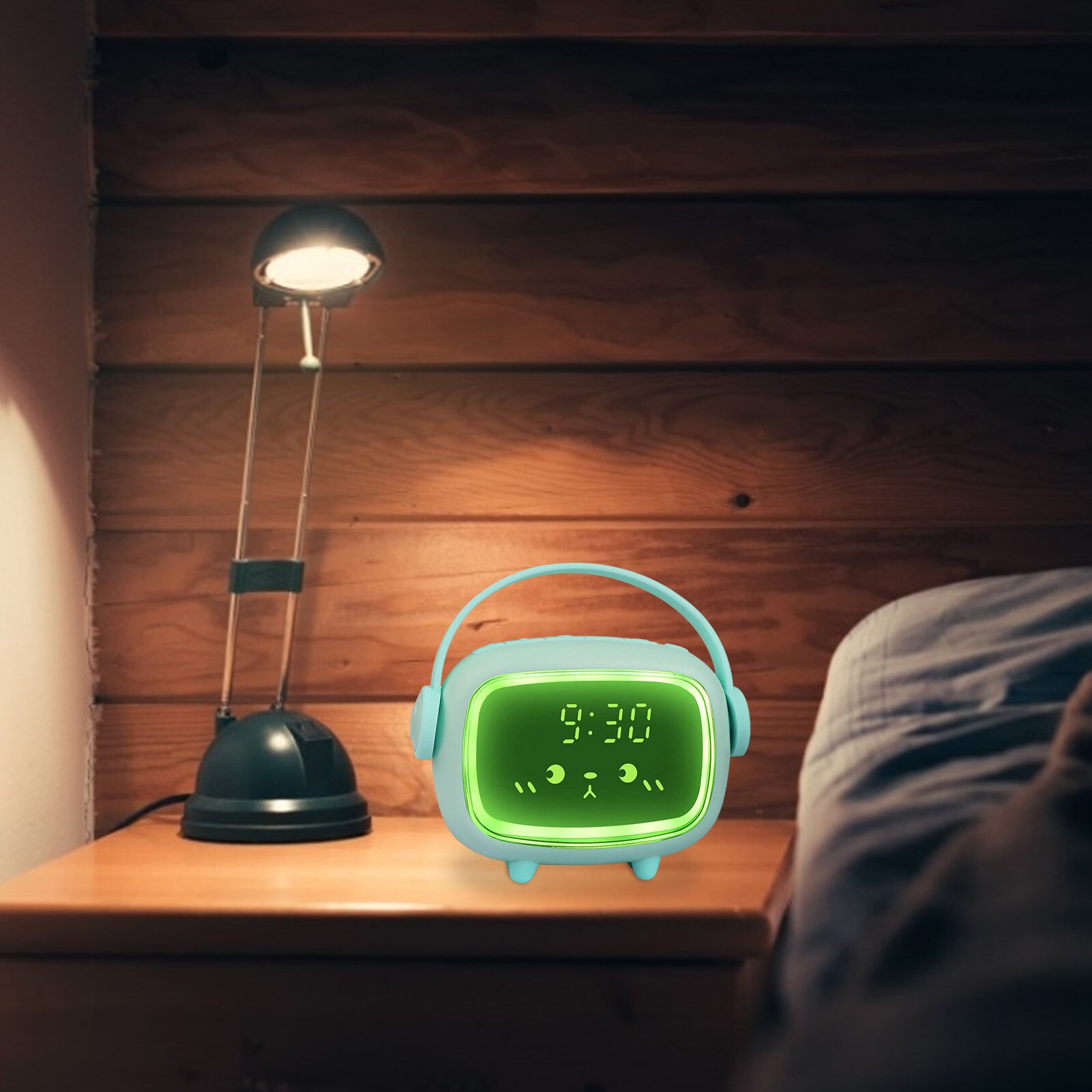Child Alarm Clock Children's Electronic Alarm Clock Time Angel Alarm Clock Multi Function Led Night Light Digital Alarm Clock