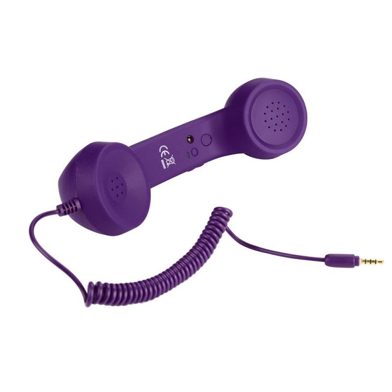 Klassieke Retro 3.5 Mm Comfort Telefoon Handset Mini Mic Speaker Telefoontje Ontvanger Voor Iphone Samsung Huawei TXTB1