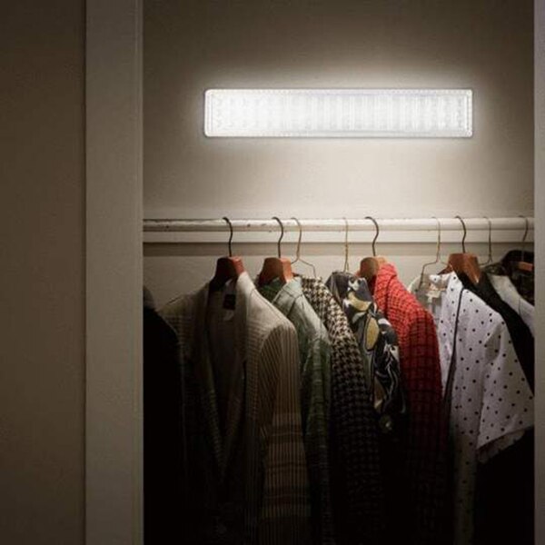 Iluminación LED inferior para vitrina con soporte plegable, barra de luces LED regulable para cocina, debajo del mostrador, armario, LB88