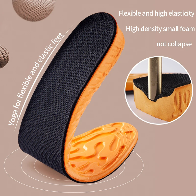 Orthopedic Height Increase Insoles for Women Men Invisiable 1.5-3.5cm Memory Foam Shoes Pad Breathable Feet Care Insole