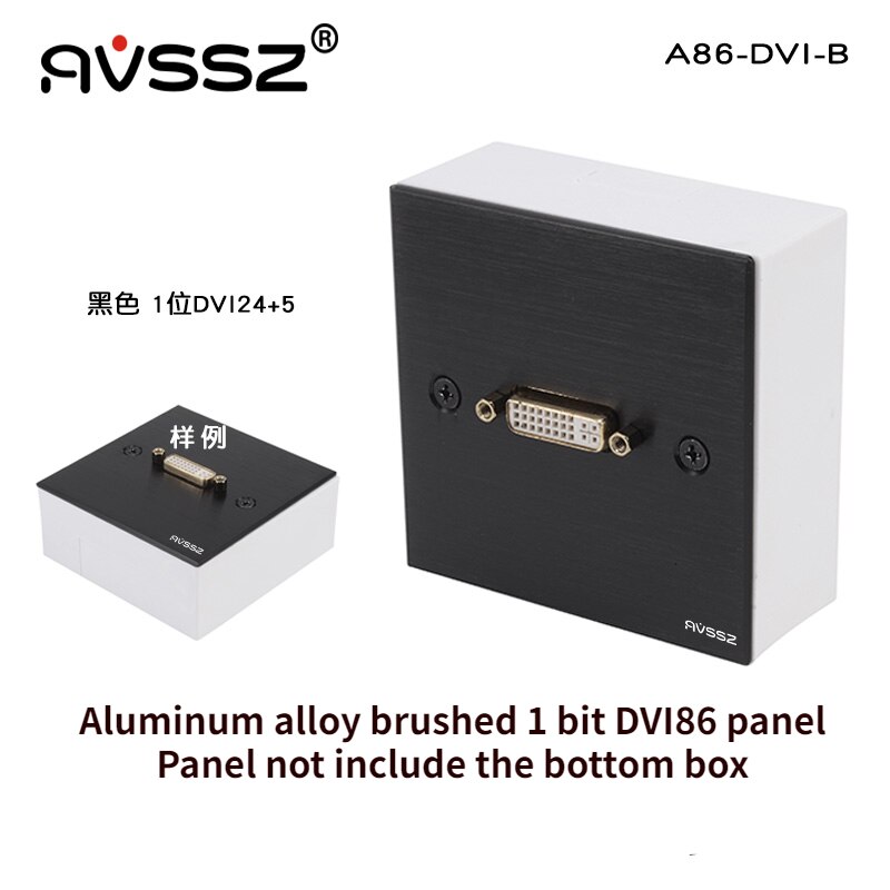 1 stück aluminiumlegierung typ 86 zwei-positionen dvi 24+5 panel buchse-zu-buchse inline-dockingbuchse dvi-basis doppelpass: A86- dvi-b (ohne gehäuse)