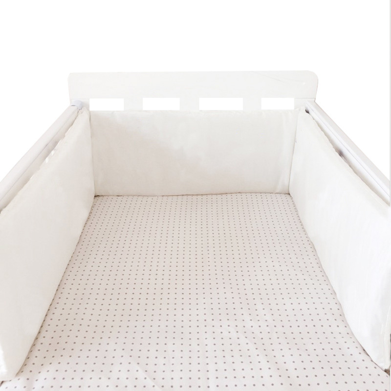 2M Baby Bed Wieg Bumper U-vormige Afneembare Rits Katoen Pasgeboren Bumpers Baby Veilig Hek Lijn Bebe cot Protector Unisex: NO3  200cm X 30cm