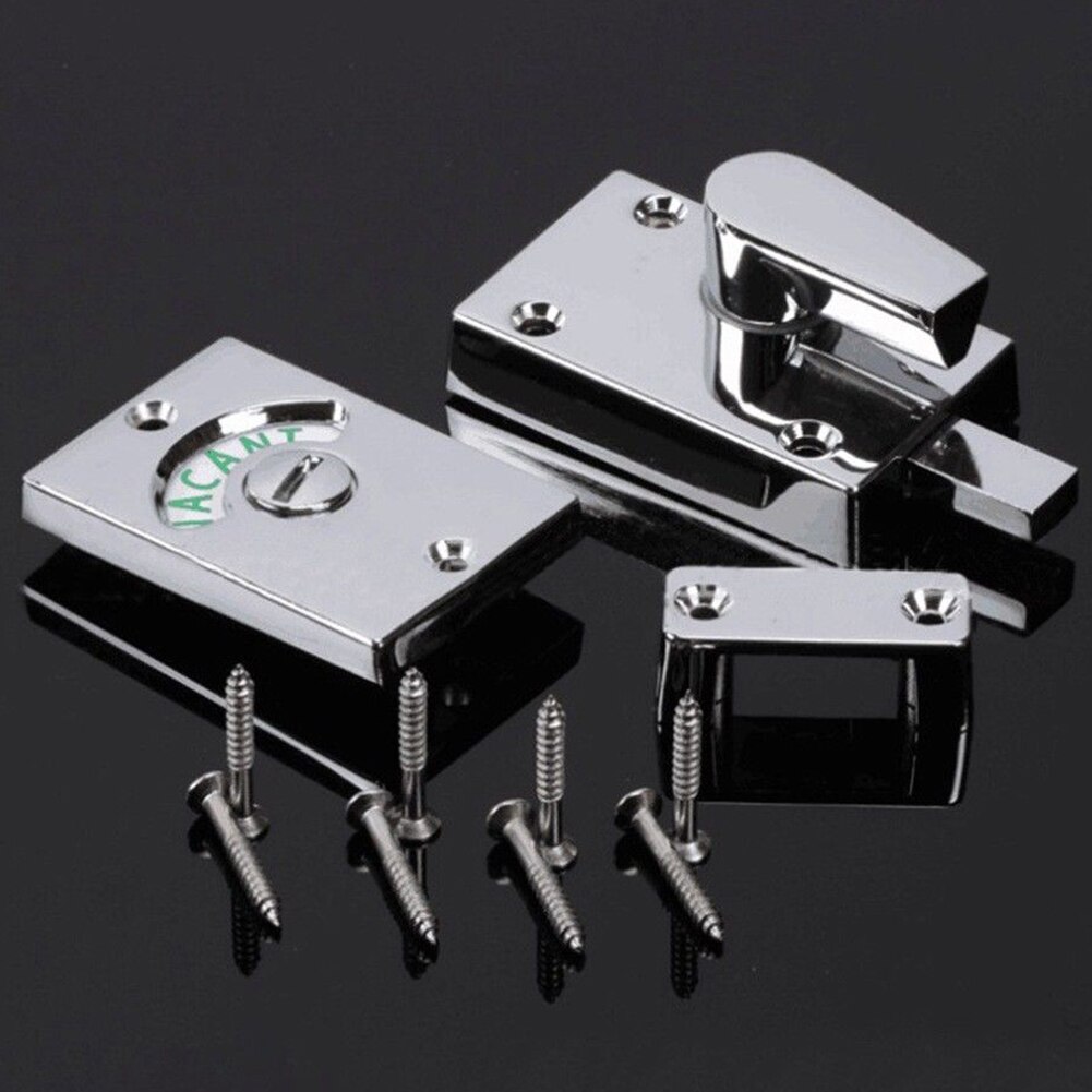 Indicator Bolt Bathroom WC Privacy Toilet Latch Vacant Door Lock Engaged