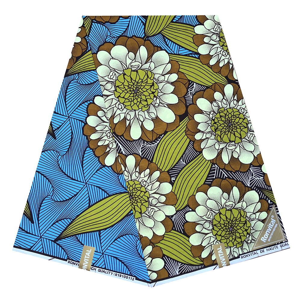 Ankara stof ankara afrikansk voks print stof tissuevoks afrikansk stof: Lysebrun