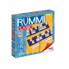 Rummi klassische. Fichas pequeñwie para viaje. Hasta 4 jugadores.