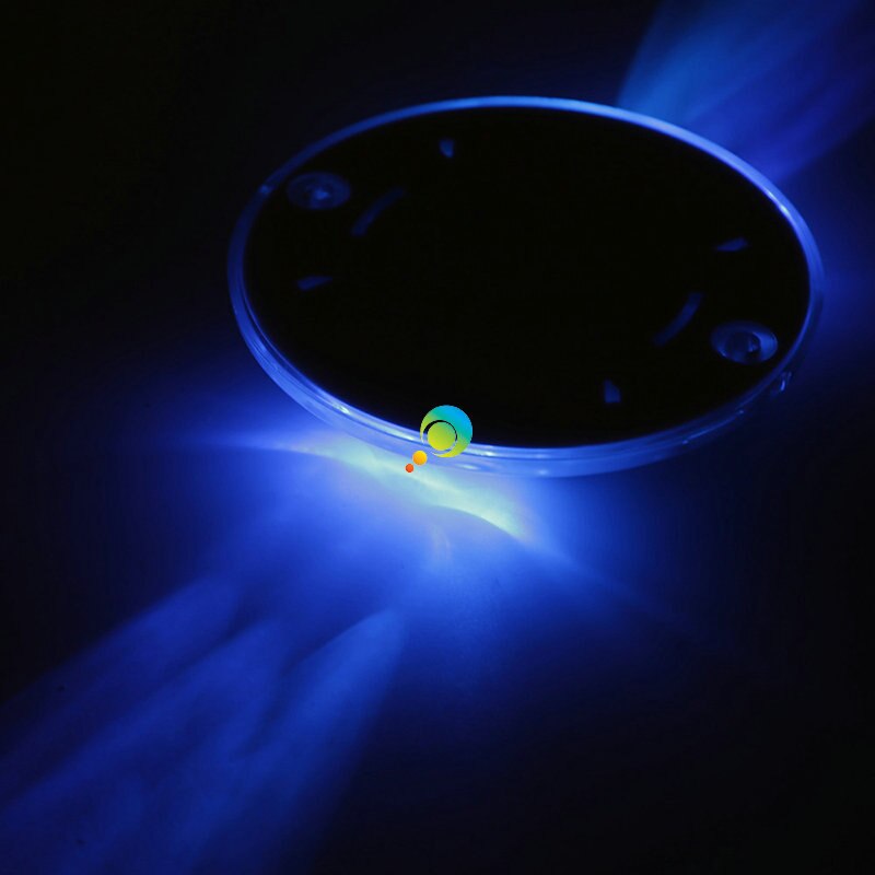 High Brightness Blue LED Flashing White Shell Solar Powered Plastic Road Stud