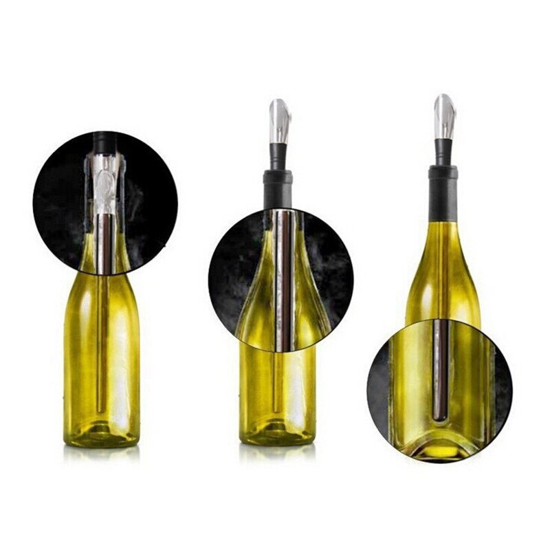 Ijs Wijn Chiller Rvs Stick Met Wijn Schenker Wijn Koelen Stok Koeler Bier Drank Bevroren Stok Ijs Koeler Bar tool