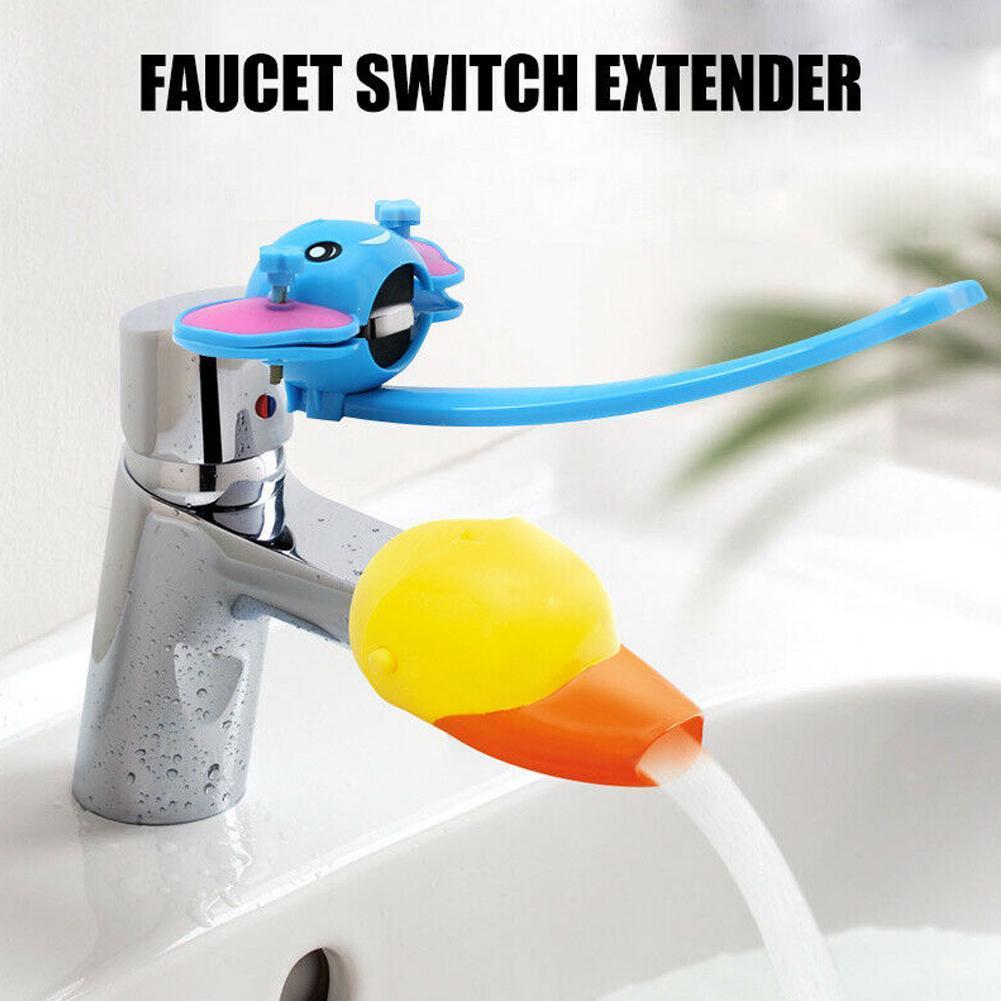 Schlecht Wasserhahn Verlängerung Kind freundlicher Hand Waschen Gerät Waschbecken klopfen Wasser Verlängerung Verlängerung Griff Zubehör Verlängerung Bathr X9P9