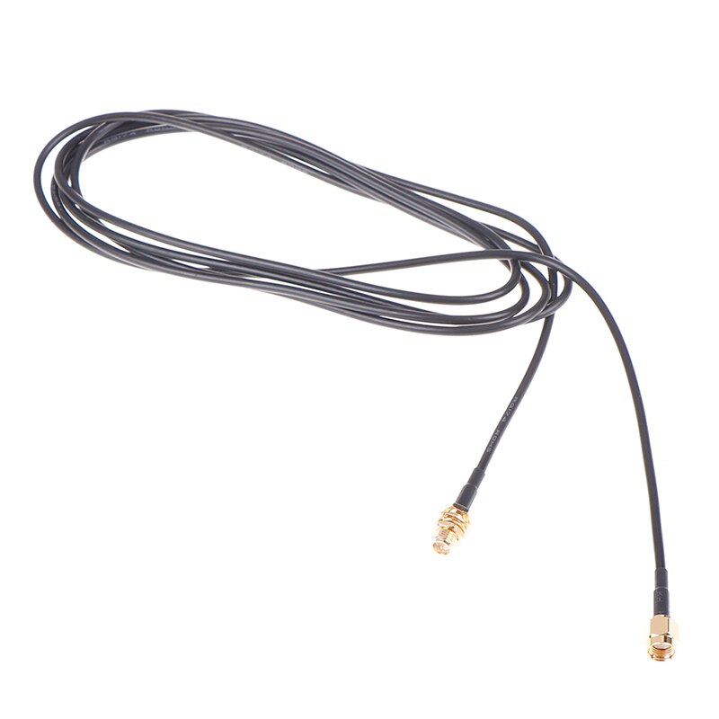 1PC 1m WiFi router antenna extension cable cord RG174 RP-SMA male to female