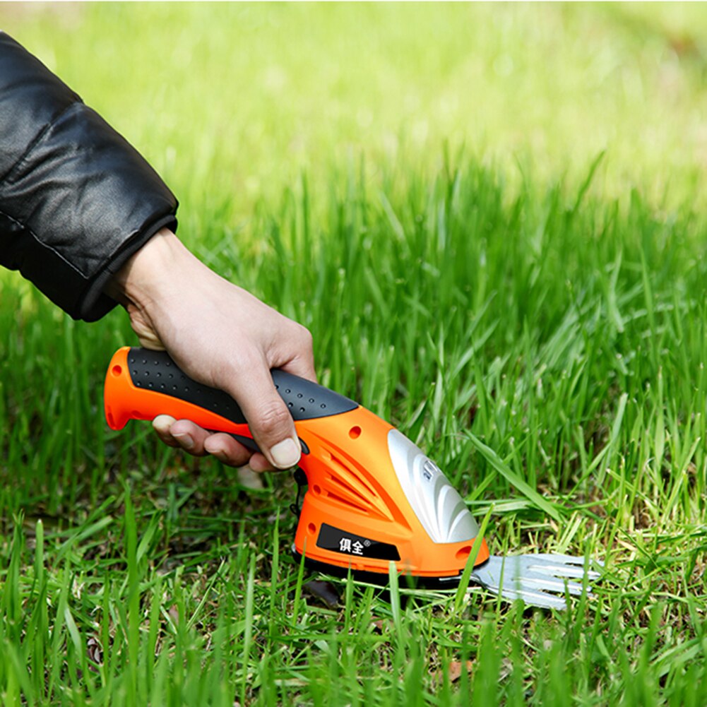 3.6V rechargeable electric hedge trimmer cordless garden tool lawn mower lawn mower electric trimmer 2 in 1 lithium ion cordless