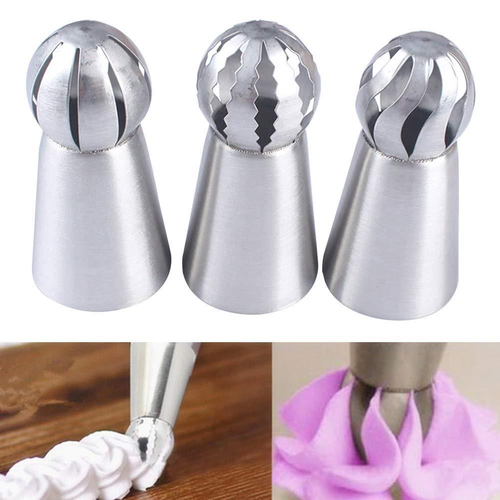 Cake Piping Tips Decoreren Mond Set 4 Delige Set Sferische Roestvrij Staal Plastic Bakken Nozzle Tool Diy Decoratie Nozzle Bag