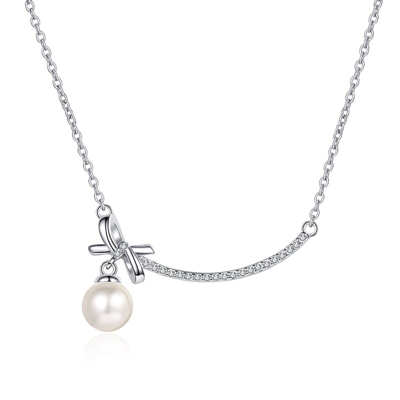 Schmetterlings-halskette mit anhänger aus 6-7mm süßwasserperlen und moissaniten aus sterlingsilber 925 feiner schmuck für damen #39 geburtstag: Ursprünglich Titel