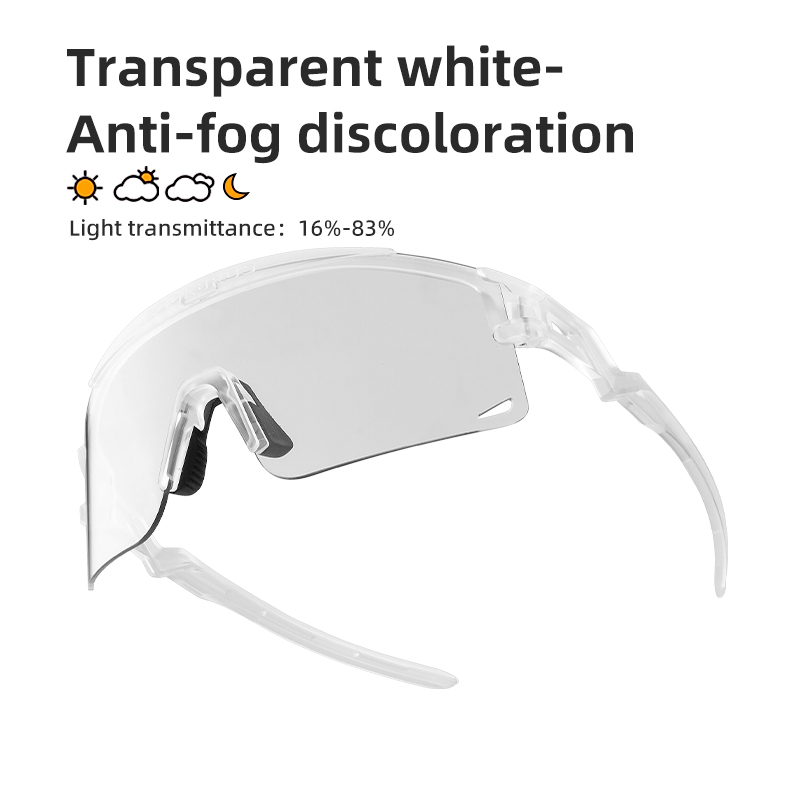 Rockbros óculos de ciclismo fotocromáticos para homens e mulheres, óculos de sol ultraleve para ciclismo durante todo o dia, meia armação, proteção uv, estrada: Verde