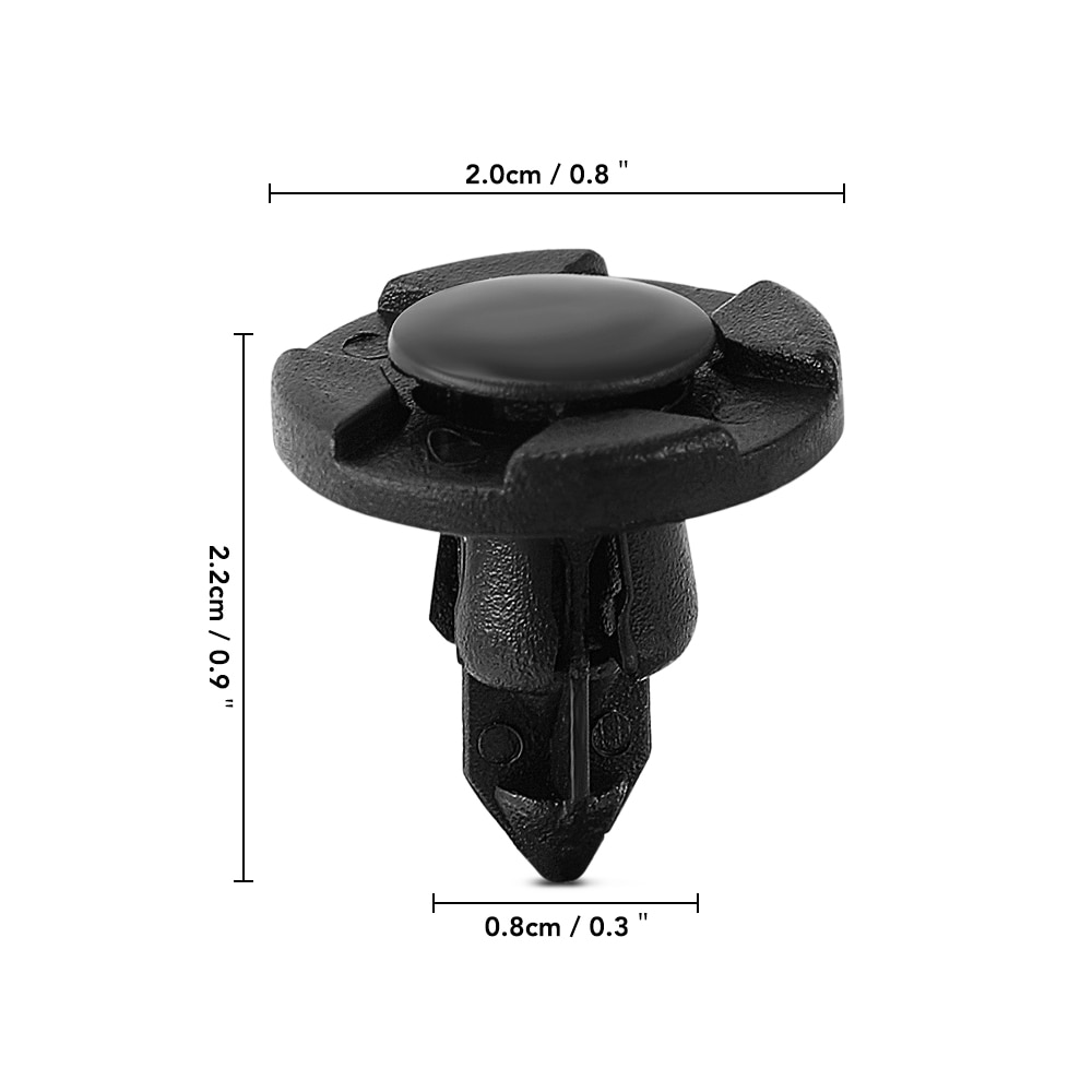 20pcs 8mm Gat Auto Fastener Auto Universele Bumper Vaste Klem Push Type Clip voor Auto Serie Fastener Voor nissan Renault