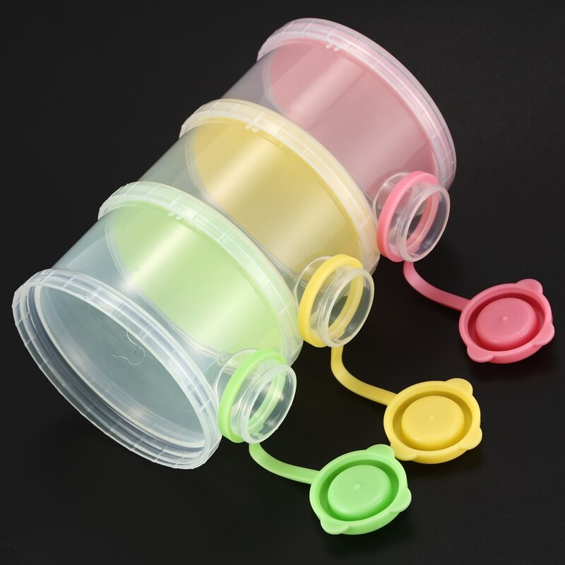 Dosierung Kasten von milchpulver mit 3 fächer für Baby Art