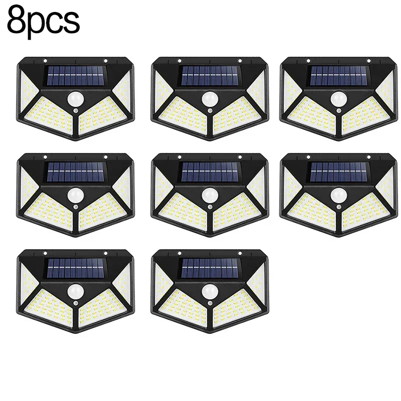 Solcellelampe utendørs hagelys bevegelsessensor solcellelampe vanntett sollysdrevne solcellelamper led-spotlight for hage