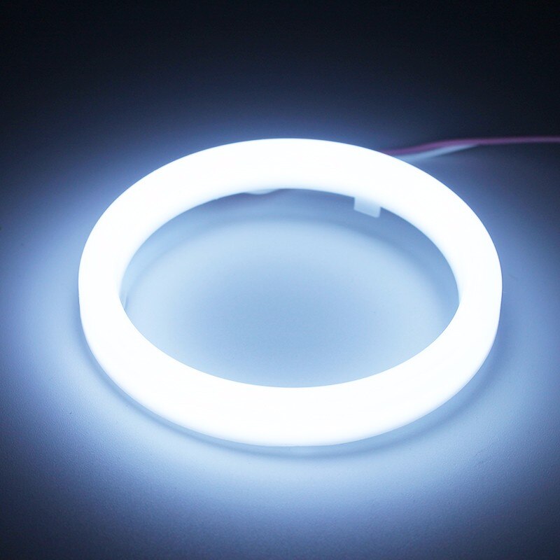Anillos de Halo led de Ojos de Ángel para coche, 60mm, 70mm, 80mm, 90mm, 95mm, 100mm, 110mm, 120mm, faro blanco para motocicleta, 12V