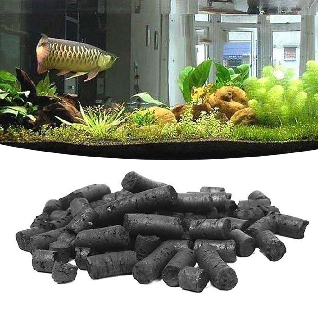 Een Pak 100G Actieve Kool Aquarium Aquarium Actieve Kool Houtskool Zuiveren Water Filter Media Sterke Filtratie