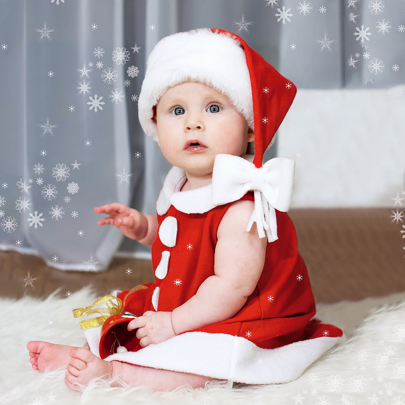 Kerstmis Peuter Baby Meisjes Mouwloze Kerst Prinse... Grandado