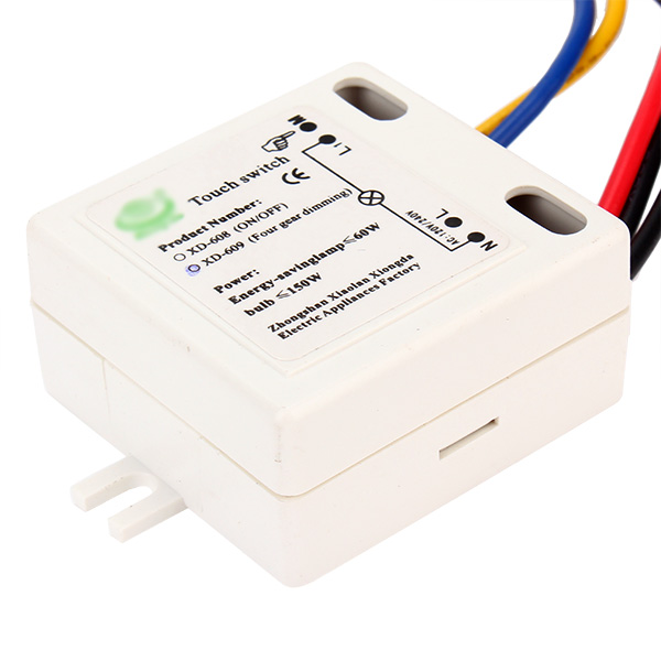 220V 200W XD-609 LED Lamp On/Off Touch Switch Sensor
