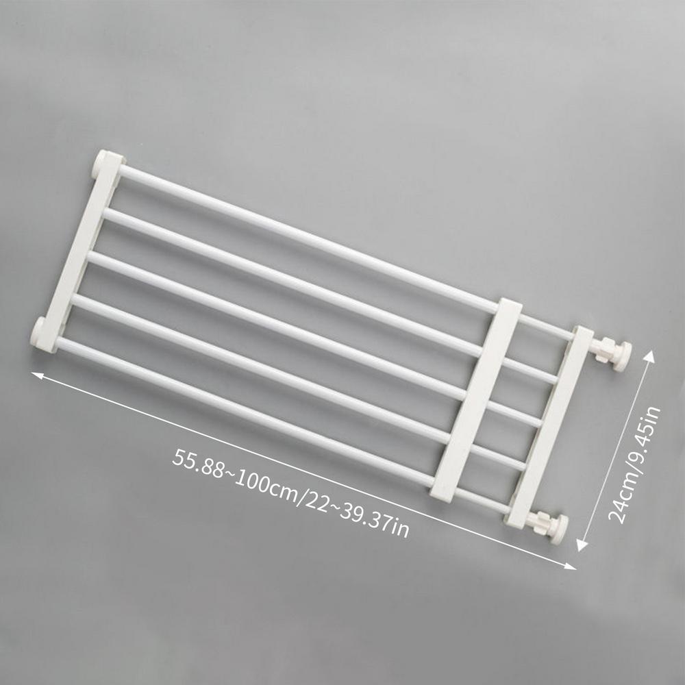 Porte intérieure pour chien, clôture autoportante rétractable, sans clous, porte réutilisable pour petits et moyens chiens, clôture pour chiots, fournitures pour animaux de compagnie: Rouge