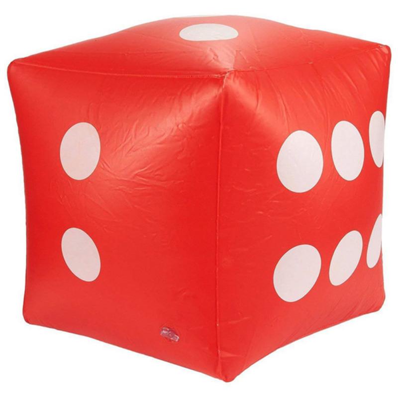 30cm Inflatable Dice Multi Color Cube Big Dice Toy Stage Prop Group Game Tool Casino Poker Party Decorations Pool Beach Toys: 01